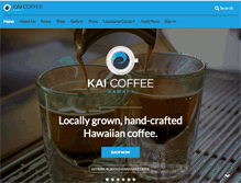 Tablet Screenshot of kaicoffeehawaii.com